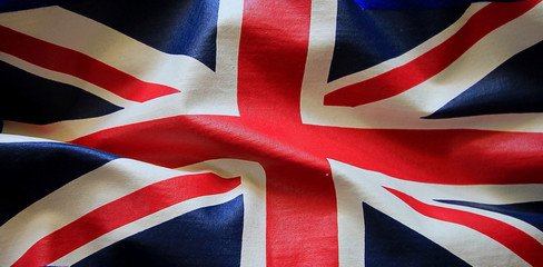 Flag with wrinklescolorful British flag © pimonpim