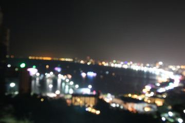 Obraz premium Pattaya Thai country at night.