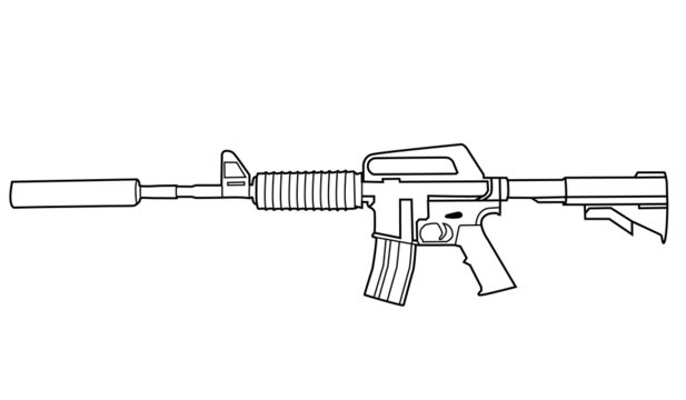 m4 drawing outline