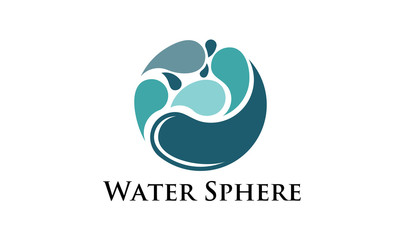 Obraz premium Water Sphere Logo