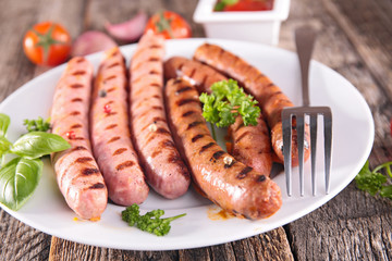 grilled sausage