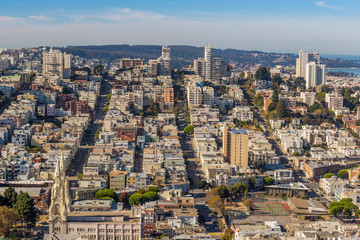 View of San Francisco from the Coit Tower