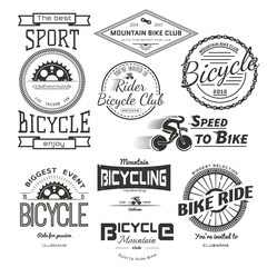 Fototapeta premium Bicycle badges logos and labels for any use.