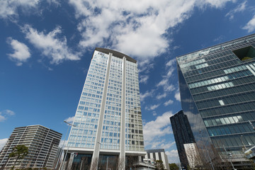 Obraz premium Dzielnica biurowców Toyosu