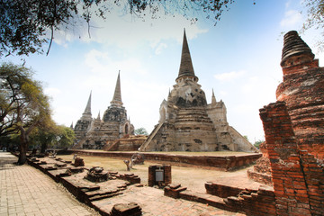 Fototapeta premium Ancient palaces. Ayutthaya Thailand
