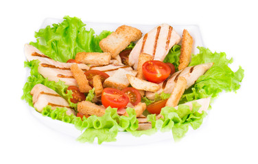 Beautiful caesar salad.