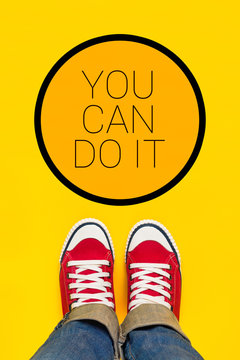 You Can Do It Motivational Message