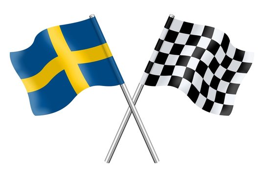 Flags : Sweden and Checkerboard