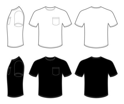 Download 2 252 Best Pocket T Shirt Template Images Stock Photos Vectors Adobe Stock