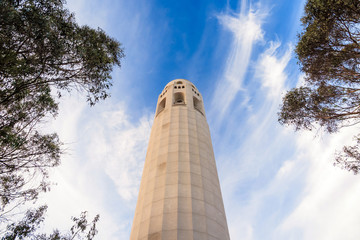 Fototapeta na wymiar Coit Tower In San Francisco
