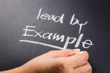 Fototapeta premium Lead By Example