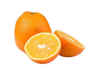 Orange fruit isolated on white background