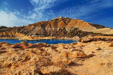 On a beautiful sunny day. Gozo Island, Malta.