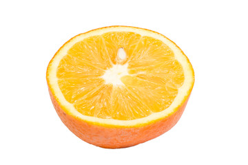Orange fruit isolated on white background