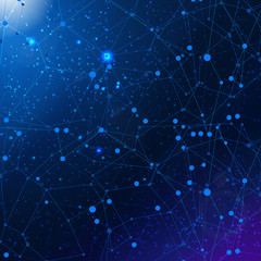 Abstract cosmic vector background