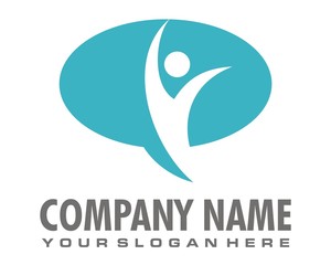 oval blue logo image vector