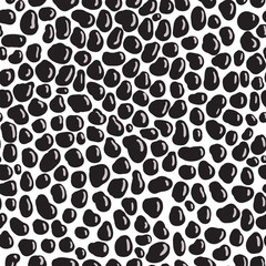 vector seamless pattern with black shingle