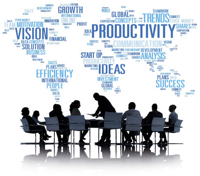 Productivity Mission Strategy Business World Vision Concept