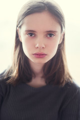 Fototapeta premium portrait of a beautiful young girl