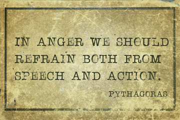 in anger Pyth