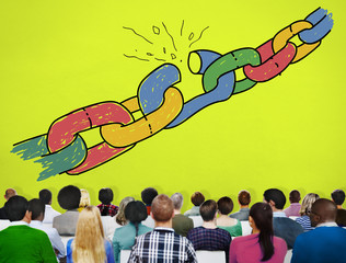Chain Broken Stress Pressure Freedom Concept