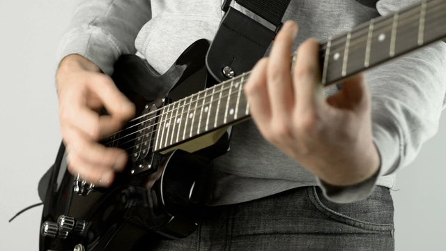 playing guitar solo