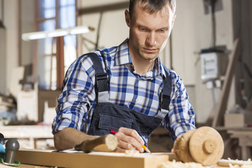 Carpenter at work