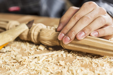 Carpenter at work