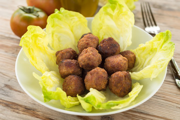 Polpette fritte di manzo