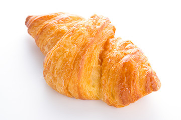 Fresh croissant isolated on white background