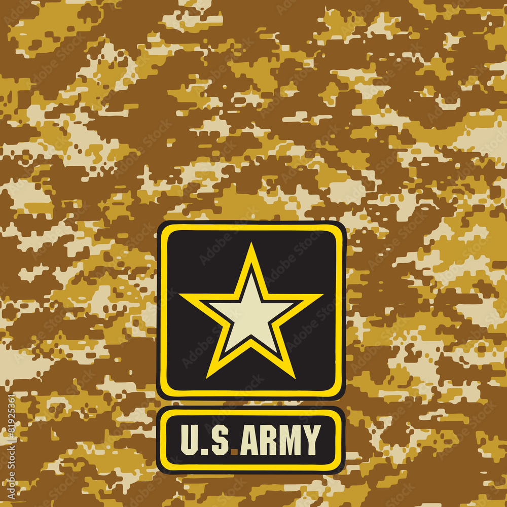 Canvas Prints Light brown Army camouflage background