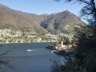 Village of Torno on a windy day