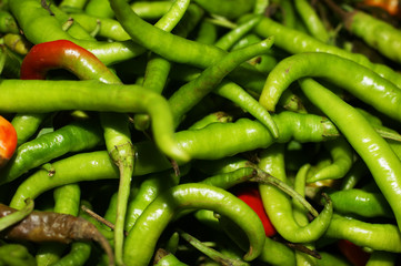 Chili peppers background