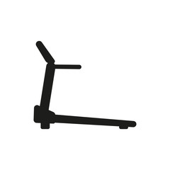 Cross trainer machine icon. Running symbol