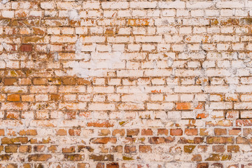 Aged grunge brick wall texture. NOT seamless