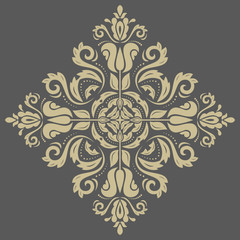 Damask Vector Orient Pattern