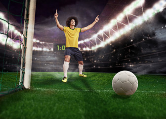 Naklejka premium soccer ball