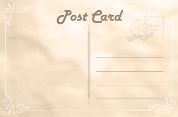 Abstract vintage paper postcard