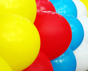 colorful balloons, air