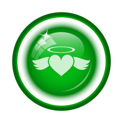 Heart angel icon