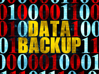 Information concept: Data Backup on Digital background