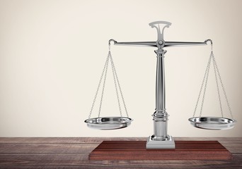Weight Scale. Balancing Scales