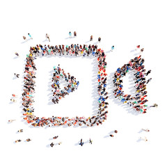 people in the form of a camera.