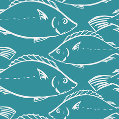 Seamless pattern from fishes