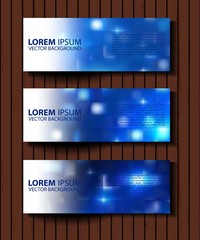 Vector textural banners in grunge style. Eps 10