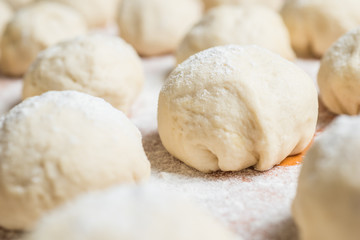 Fototapeta na wymiar fresh homemade dough 