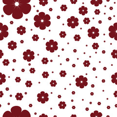 seamless pattern with cherry blossom