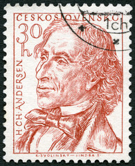 CZECHOSLOVAKIA - 1955: Hans Christian Andersen (1805-1875)