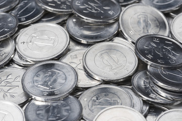 たくさんの1円硬貨