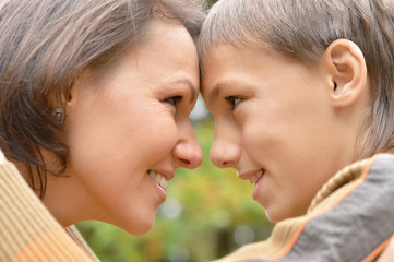 Happy Mother with boy 
